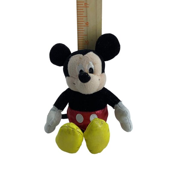 Ty Disney Sparkle Mickey Mouse Stuffed Animal Plush Toy Glitter 8" Hand Held - Picture 1 of 8